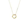 Подвесные ожерелья мода простые золотые кольцевые кольцо для девочек свадебные ключицы цепные ювелирные украшения