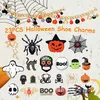 Acessórios de peças de sapato encantos de halloween assustador skl fantasma aranha abóbora decoração charme se encaixa para sandálias de tamanco presentes festa favores wo otjrq