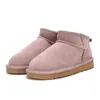 オーストラリアの無料配送ウルトラミニブーツTasman Slipper Tazz Slippersデザイナーブーツ冬のSonw Fur Ankle Booties Black Chestnut Pink Womens Shoes