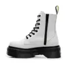 فاخر مارتن بوتس الرجال للنساء دكتور مارتينز حذاء جلود ثلاثية أسود أبيض كلاسيكي الكلاسيكية الجوارب القصيرة شتاء الثلج في الهواء الطلق حذاء دافئ