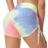 Shorts ativos yoga calças femininas leggings sem costura motociclista esporte para roupas de ginástica treino booty running