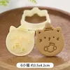 Baking Moulds Cartoon Christmas Series Biscuit Mold Triangle Round 3D Three-dimensional Pressing Kitchen Handmade Cutter Tool