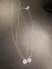 Pendant Necklace Designer Shinning Big Round Zircon Crystal Charm Choker for Women Fashion Wedding Love Jewelry