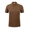 Herrpolos anpassade polo skjorta män kvinnor golf thirt sportig sommarföretag casual par kläder kort ärm blusa lapel tshirt 230828