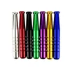 Senaste mini -aluminium dugout -rör Snuff Dry Herb Tobacco Filter Handpipes Cigaretthållare Portable Torch Style Reting Catcher Taster Bat One Hitter Hand Tube DHL