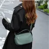 Sacs de soirée élégant élégant vert beige couleur solide fourre-tout souple togo cuir de vachette sac à bandoulière pour femme durable