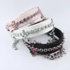 Hårklipp lyxig Hign Quality Shiny Wide Hairband Rhinestone Bib Beads Pannband Party Bröllop Kvinnliga tillbehör 717