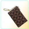 2022 Designers Paris Plaid Style Cartetas chave Chave de couro contém True Designer Clássico Mulheres Round Key Holder Coin Purse2963346