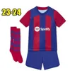 2023 2024 Camisetas de Soccer Jerseys LEWANDOWSKI PEDRI GAVI 23 24 FC ANSU FATI FERRAN RAPHINHA DEST Maillot de football Hommes Kit Barca Équipements pour enfants