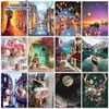PhotoCustom 60x75cm Paint by numbers Handpainted Canvas painting Scenery Painting For adults Home decor HKD230829