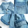 Jaquetas 2023 Primavera Outono Bebê Meninas Meninos Denim Casacos Moda Crianças Crianças Tops Roupas Casacos