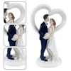 Inne imprezy imprezowe zapasy 1pcs Tort Wedding Topper Wedding Wedding Bride and Groom Cake Topper DIY DIY Figurine Rzemiosła Dekoracja ciasta Dekoracja 230828