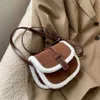 Zarif Akşam Çantaları Crossbody Bag Üst düzey Peluş Kadınlar 202 Modaya Gizli Kırmızı Eyer Çok yönlü 230828