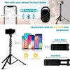 160cm Selfie Stick Mobile Phone Tripod Stand with Bluetooth 1/4 Screw for iPhone iPad Tablet Camera Vlog YouTube Live Tiktok HKD230828