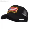 قبعات الكرة بورتوريكو العلم التطريز شعار رقعة عادي شبكة البيسبول قبعة قابلة للتعديل قبعات snapback القبعات