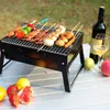 BBQ Grills Portable Foldable Patio Barbecue Charcoal Grill Stove Stainless Steel Outdoor Camping Picnic 85DA 230829