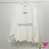 Sweats à capuche pour hommes Sweatshirts Nouveau surdimensionné Vetements Wash Label Tshirt Hommes Femmes Manches longues Vetements Tee Broderie Édition Limitée Gris VTM Tops J230829