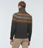 Loro * Piana Designer European Men Sweater Sweater American Style Zima zamek kaszmirowy sweter sweter