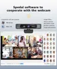 Spedal FF931 HD 4K Webcam 120Wide Angle Webcam Wtih Microphone And Remote Control Streaming Web Camera For PC Mac Conferencin HKD230825 HKD230828 HKD230828