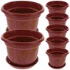 Vasi 10 pezzi Mini fioriera vaso per piante grasse fioriere in plastica vivaio vasi da fiori contenitori vaso da fiori fornitura da giardino