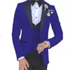 Męskie garnitury Blazers 3 sztuki dla niestandardowych drużbów z groundem Tuxedos Wedding Suibnit Terno MasculinoJacketpantvest 230828