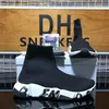 Paris Socke Freizeitschuhe Männer Frauen Plate-Forme Designer-Sneaker Slip-On Speed Trainer Schwarz Weiß Luftsohle Outdoor-Sneakers Klassischer atmungsaktiver Plateaustiefel Schuh