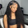 Curly Lace Front Wig Human Hair 13x4 13X6 Kinky Curly Lace Frontal Wig Brazilian HD Transparent Lace Frontal Wig 13X6X1 T Wig