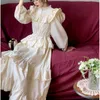 Robes décontractées de base Gagarich robe douce printemps automne femme français Niche Style feuille de Lotus pli conception sens long mince gâteau robes 230828