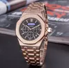 heren design horloges hoge kwaliteit automatisch quartz uurwerk volledig functioneel rosé goud zilver klassiek rubber roestvrijstalen riem horloge groothandelsprijs geschenken