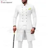 2023 Новые костюмы для мужчин Slim Fit African Business Wedding Swide Tuxedos Tailor Made Fashion Stand Toup Blazer Bants 2 штуки набор Q230828