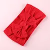 Hårtillbehör 33 Färger Kabel Bow Baby Pannband för barn Bowknot Headwear Cables Turban Kids Elastic Headwrap