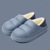 Slippers Winter Waterdichte Vrouwen Cartoon Schoenen Pluche Warme Antislip Dikke Hak Koppels Thuis Indoor Vloer Slides Pantoufles