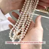 Цепи натуральные пресноводные жемчужные чокеры ожерелье 925 Серебряные украшения для женщин