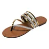 Chinelos femininos flip flops verão estilo boêmio strass decorativo moda fundo plano dobrável para com bolsa