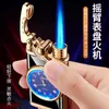 2023 New Rocker Arm Direct Injection Lighter with Light Dial Metal Windproof No Gas Men's Smoking Accessories Exquisite Gif ZHHA