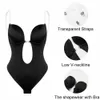 Waist Tummy Shaper Lingerie Plunge Bras Body Shaper Backless Dress Invisible Push Up Bra Full Body Shaper U Plunge Backless Underwear 230828