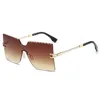 Fashion Rimless Sunglasses One Piece Trend Eyeglass Brand Designer Sun Glassess Metal Frameless Uv400 Gradient Lenses