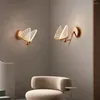 Wall Lamp Modern Enamel Butterfly Led Strip Light 220V 110V Living Room Bedside Luster Lights For Bedroom Sconce