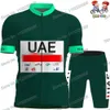 Ensembles de maillots de cyclisme Enfants UAE Team Maillot de cyclisme Ensemble Garçons Filles Vêtements de cyclisme à manches courtes Course sur route Chemise de vélo Costume VTT Vélo Cuissard 230828