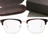 Neue, hervorragende 55T90-Unisex-Brille mit Augenbrauen- und quadratischem Halbrand, importierte, leichte Plank-Titan-Brille 5221145 für Korrektionsbrillen, Fullset-Designbox