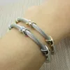 Bangle Multi Twisted Cable Wire Cross Bracelet For Women Classic Stainless Steel Fashion Stackable OPen Bangle Wholesale Retail 230828