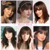 Pruik Caps MEIFAN Synthetische 3DAir Pony Haar Clip-In Pony Extension Fake Fringe Natuurlijke Valse Bang Topper Haarstukje Onzichtbare Clourse Bang 230828