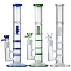 Birdcage perc Hookahs Triple Beecomb Straight Tube Bongs 5mm Thickness Glass Water Pipes Oil Dab Rigs 12 Inch 18mm Female Joint Bong With Bowl Hookah