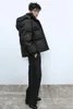Women's Trench Coats 2023 Autumn European And American Cross-border Urban Hat Removable Cotton Jacket