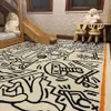 Teppiche Keith Haring Teppich Unordentlicher Teppichbereich Teppich Bodenmatte Luxus Wohnzimmer Schlafzimmer Teppich Teppich Nachttisch Erkerfenster Teppich x0829