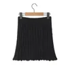 Skirts YENKYE Autumn Women Hem Threading Rope Elastic Waist Package Hips Mini Skirt