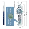 Zegary ścienne Prostokątny porcelanowy zegar Kryształowy Współczesny projekt salonu Nordic Digital Horloge Decor Decor Decor