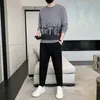 Tute da uomo Estate Stile Preppy Set casual per uomo con O Collo Waffle T-shirt a maniche corte abbigliamento uomo pantaloncini abiti 230829