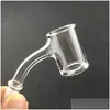 Smoking Pipes Artwork Hq Fully Weld Quartz Nail With Hookah 25Mm 2.5Mm Thick Beveled S Heady Nails Domeless Artist Art Smooth Drop Del Dhjzq