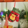 Babbo Natale Claus Snowman Small Gloves Giovani di Natale Decor Hanging Glove Stocking Regalo per caramelle Gifts Festive TH0375 S